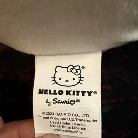 Hello Kitty Squishmallows Black and White Plush - Picture 5 of 6